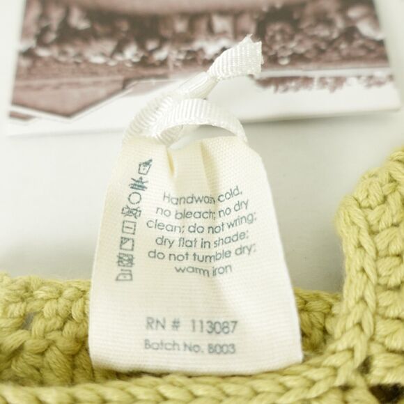 Kate Quinn Romper Infant Girl 18-24M Handmade Knit Green w/ Love From Africa NWT - Picture 7 of 8